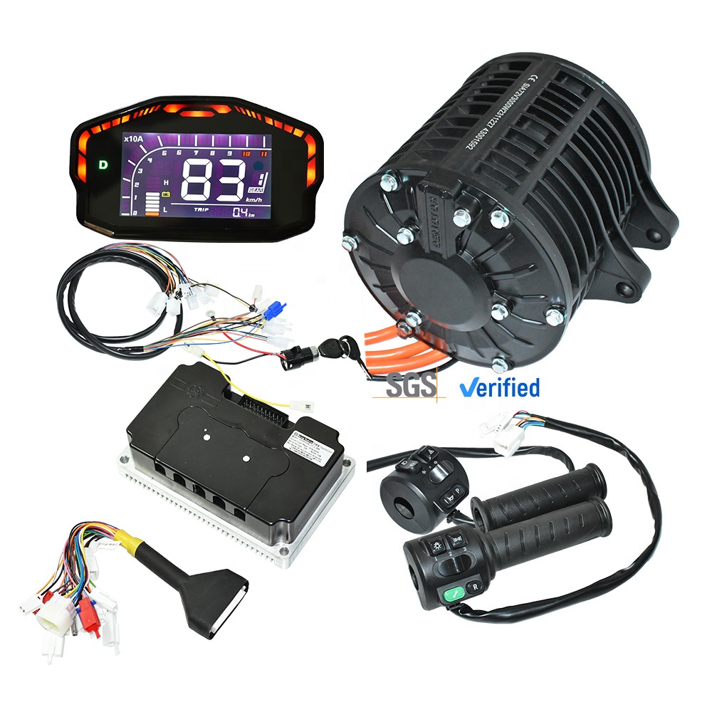 Mid Drive Motor Kit 72V 3000W - Fardriver 72680 Elektrikli Motosiklet Kiti, Hava